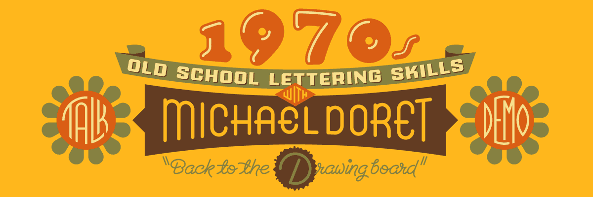 1970s Old School Lettering Skills with Michael Doret, Norman Hathaway